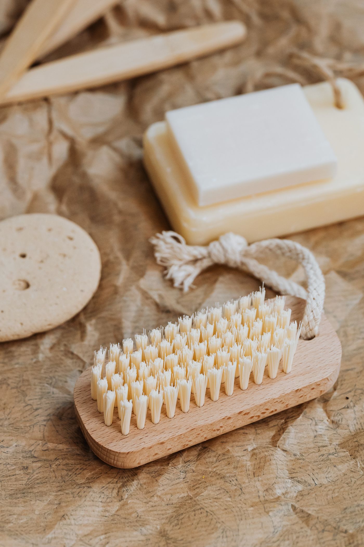 Natural Coconut Fibre Scrubber Set